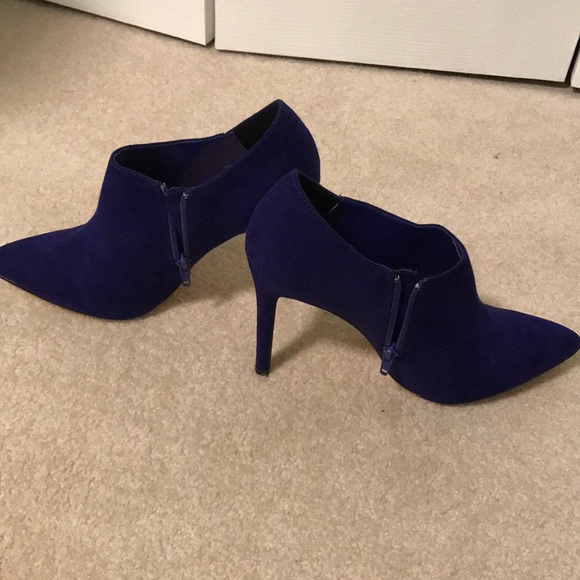 Purple fleece bootie pumps - Picture 4 of 5